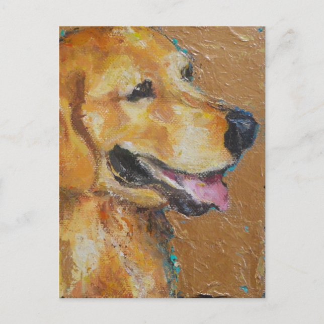 Golden Retriever Postcard (Front)
