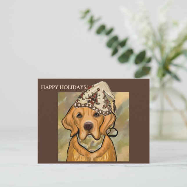 GOLDEN RETRIEVER POSTCARD (Standing Front)