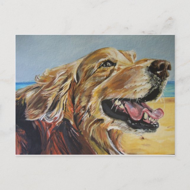 Golden Retriever Postcard (Front)