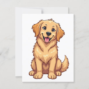 Golden Retriever Postcard