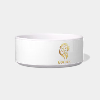Golden Retriever Premium Gold Design Bowl