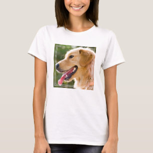 Golden Retriever Profile With Tongue Out T-Shirt