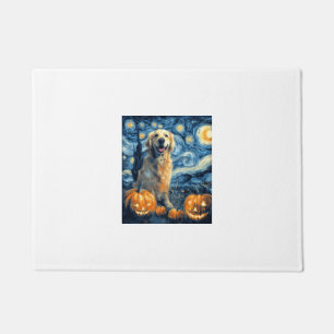 Golden Retriever Pumpkin Starry Night Dog Mum Van Doormat