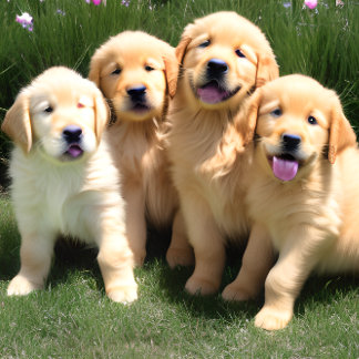 Golden Retriever Puppies Jigsaw Puzzle