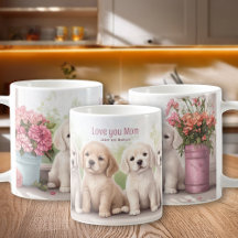 Golden Retriever Puppies Love You Mum Mother's Day