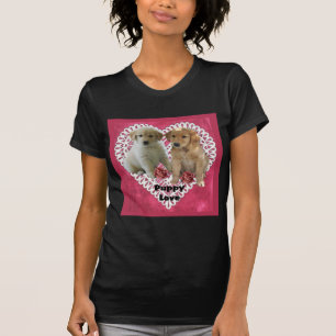 Golden Retriever Puppies Valentines T-Shirt
