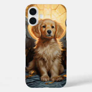 Golden Retriever puppy Angel iPhone 16 Plus Case