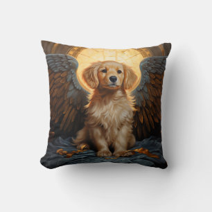Golden Retriever puppy Angel Cushion