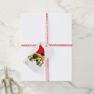 Golden Retriever Puppy Christmas Gift Tags