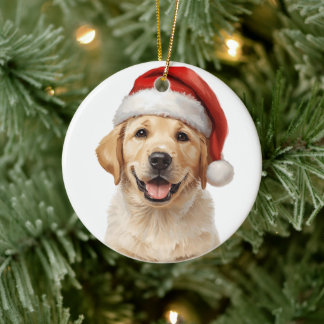 Golden Retriever Puppy Christmas Tree Ornament