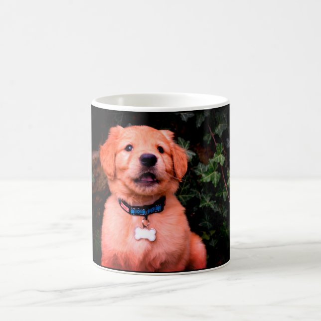 Golden Retriever Puppy Coffee Mug (Center)