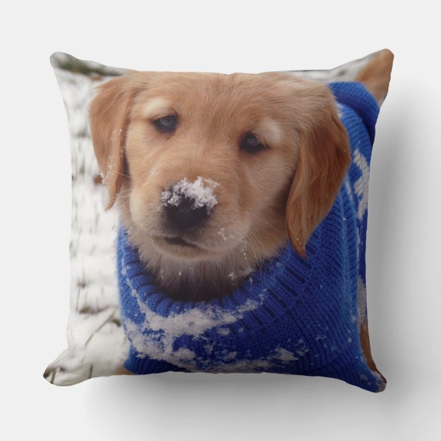 Golden Retriever Puppy Cushion (Front)