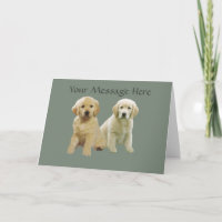 Golden Retriever Puppy  Greeting Card