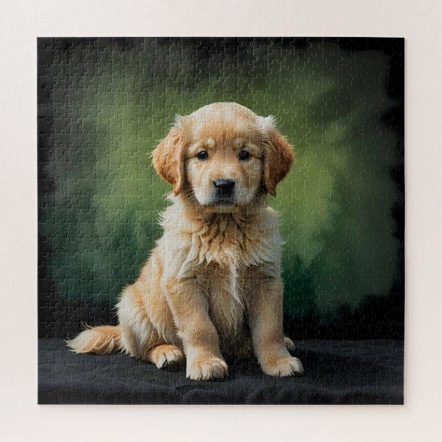 Golden Retriever Puppy Jigsaw Puzzle (Vertical)