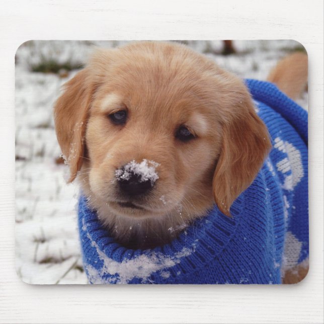 Golden Retriever Puppy Mouse Pad (Front)