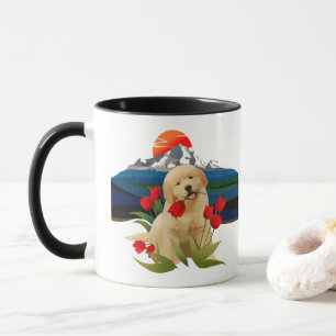 GOLDEN RETRIEVER PUPPY  mug choose style/colour
