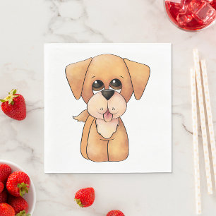 Golden Retriever Puppy Napkin