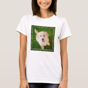 Golden Retriever Puppy on Grass T-Shirt