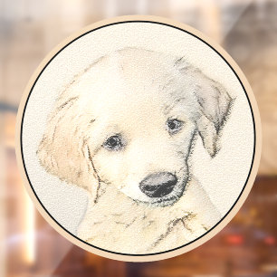 Golden Retriever Puppy Painting - Original Dog Art