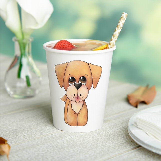 Golden Retriever Puppy Paper Cups (Creator Uploaded)