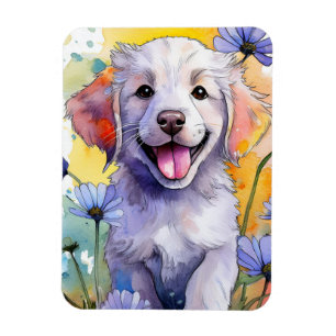 Golden Retriever Puppy Photo Magnet