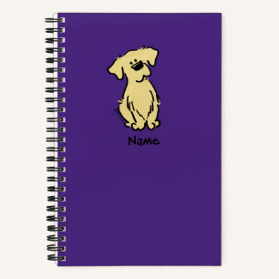 Golden Retriever Puppy - Purple - Notebook