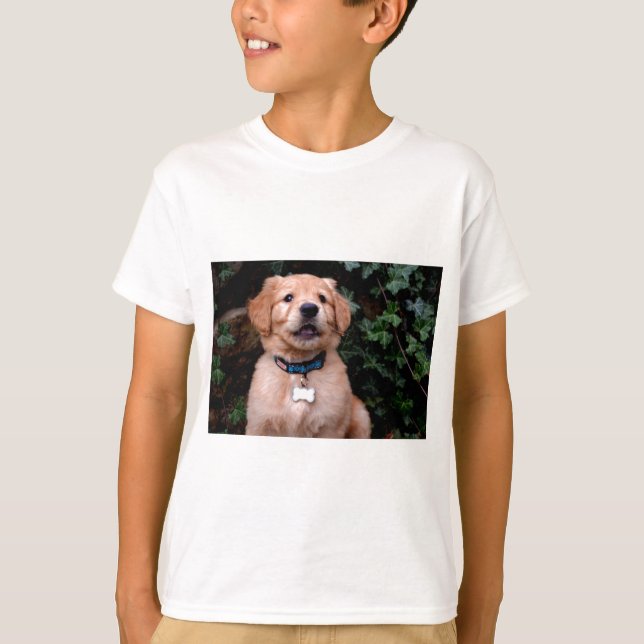 Golden Retriever Puppy T-Shirt (Front)