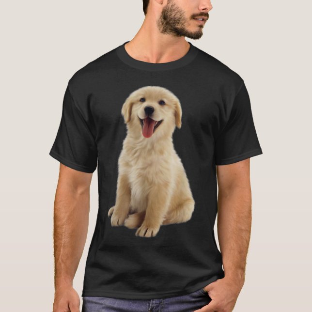 Golden Retriever Puppy T-Shirt (Front)