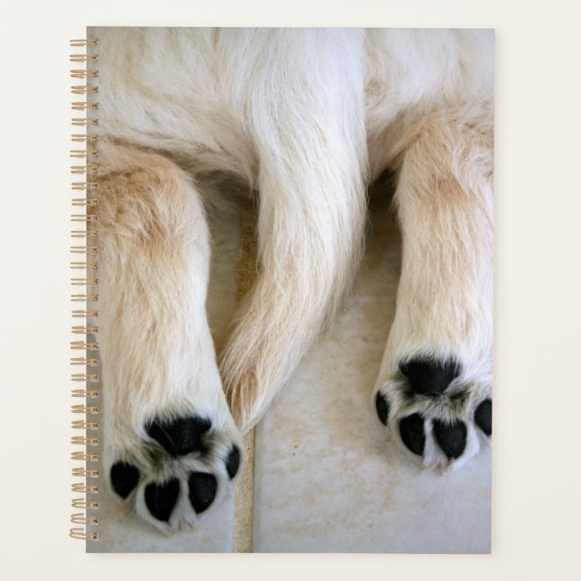 Golden Retriever Puppy Toes Planner (Front)