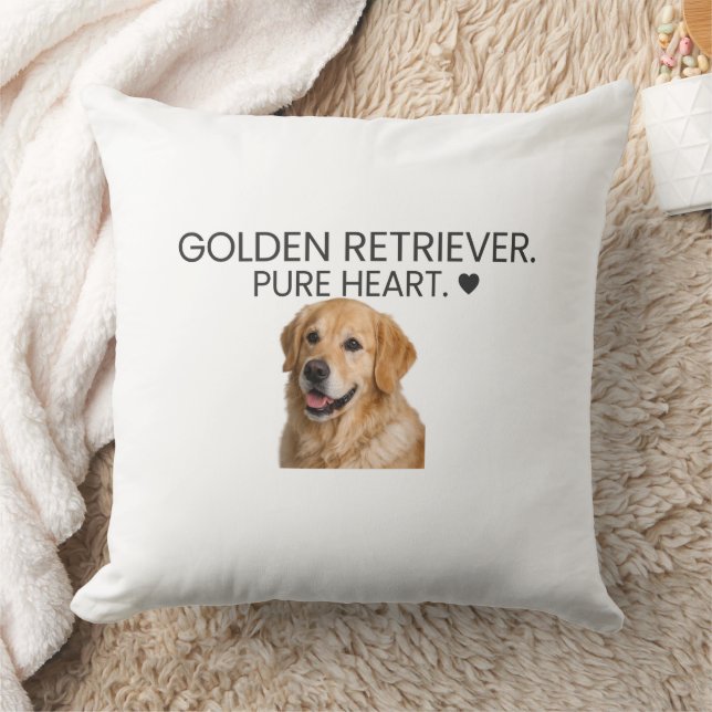 Golden Retriever Pure Heart ♥ Decorative Cushion (Blanket)