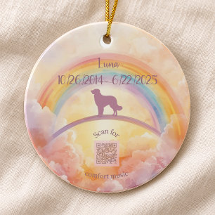 Golden Retriever Rainbow Bridge Memorial Ornament