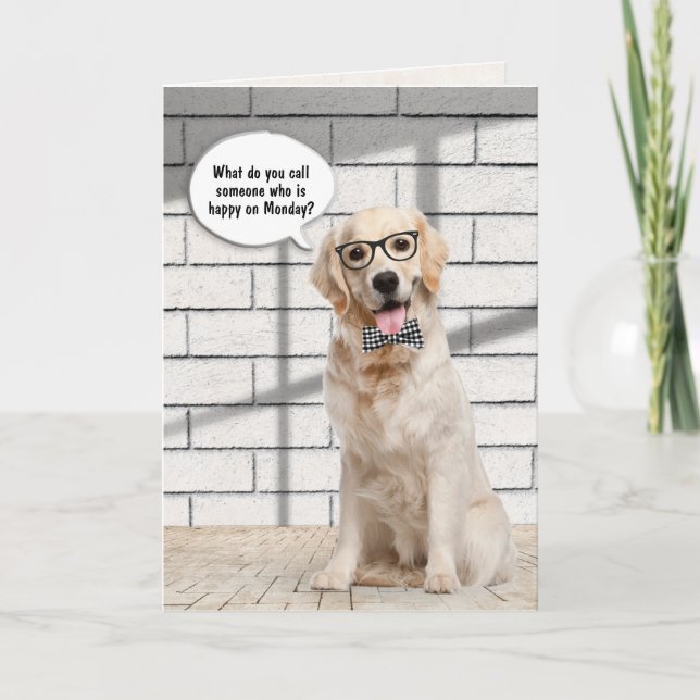 Golden Retriever Retirement Card (Front)