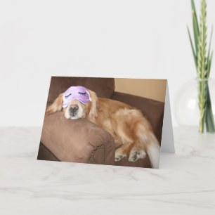 Golden Retriever Retirement Greeting Card