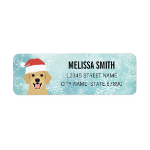 Golden Retriever Return Address Labels