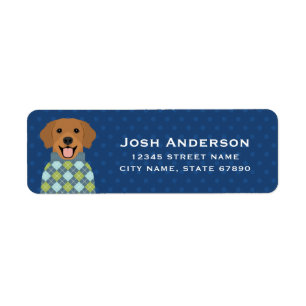 Golden Retriever Return Address Labels
