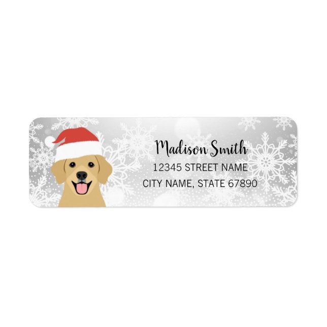 Golden Retriever Return Address Labels (Front)