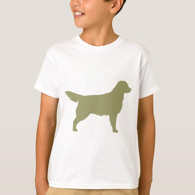 Golden Retriever (sage green) T-Shirt (Front)