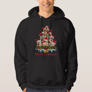 Golden Retriever Santa Hat Xmas Dogs Merry Christm Hoodie
