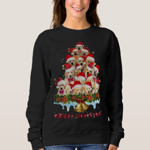 Golden Retriever Santa Hat Xmas Dogs Merry Christm Sweatshirt