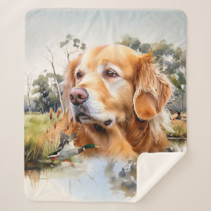 Golden Retriever Sherpa Blanket