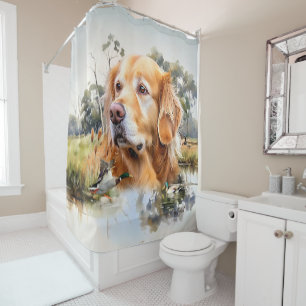 Golden Retriever Shower Curtain