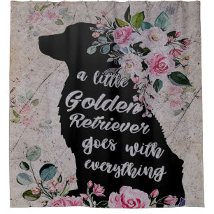 Golden Retriever Shower Curtain