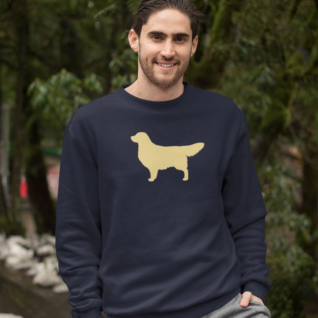 Golden Retriever Silhouette | Cool Dog Lover's Sweatshirt (Creator Uploaded)