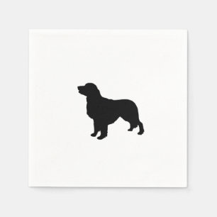 Golden Retriever Silhouette Love Dogs Napkin