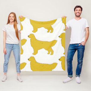Golden Retriever silo Fleece Blanket