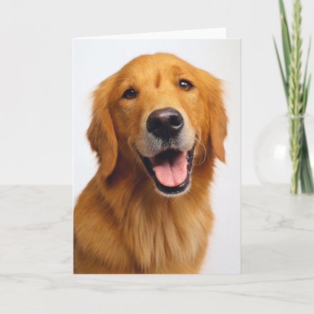 Golden Retriever Smile Card (Front)