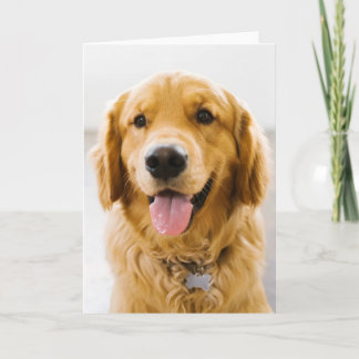 Golden Retriever Smiling Card