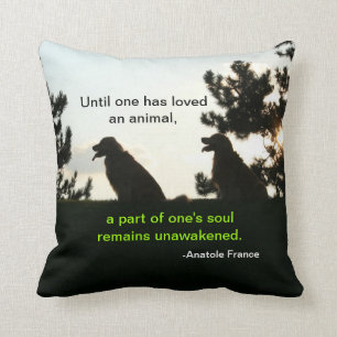 Golden Retriever Spiritual Pet Quote Cushion
