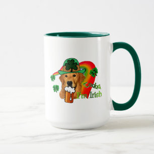 Golden Retriever St Patricks Day Mug