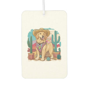 Golden Retriever stay cool anywhere Car Air Freshener